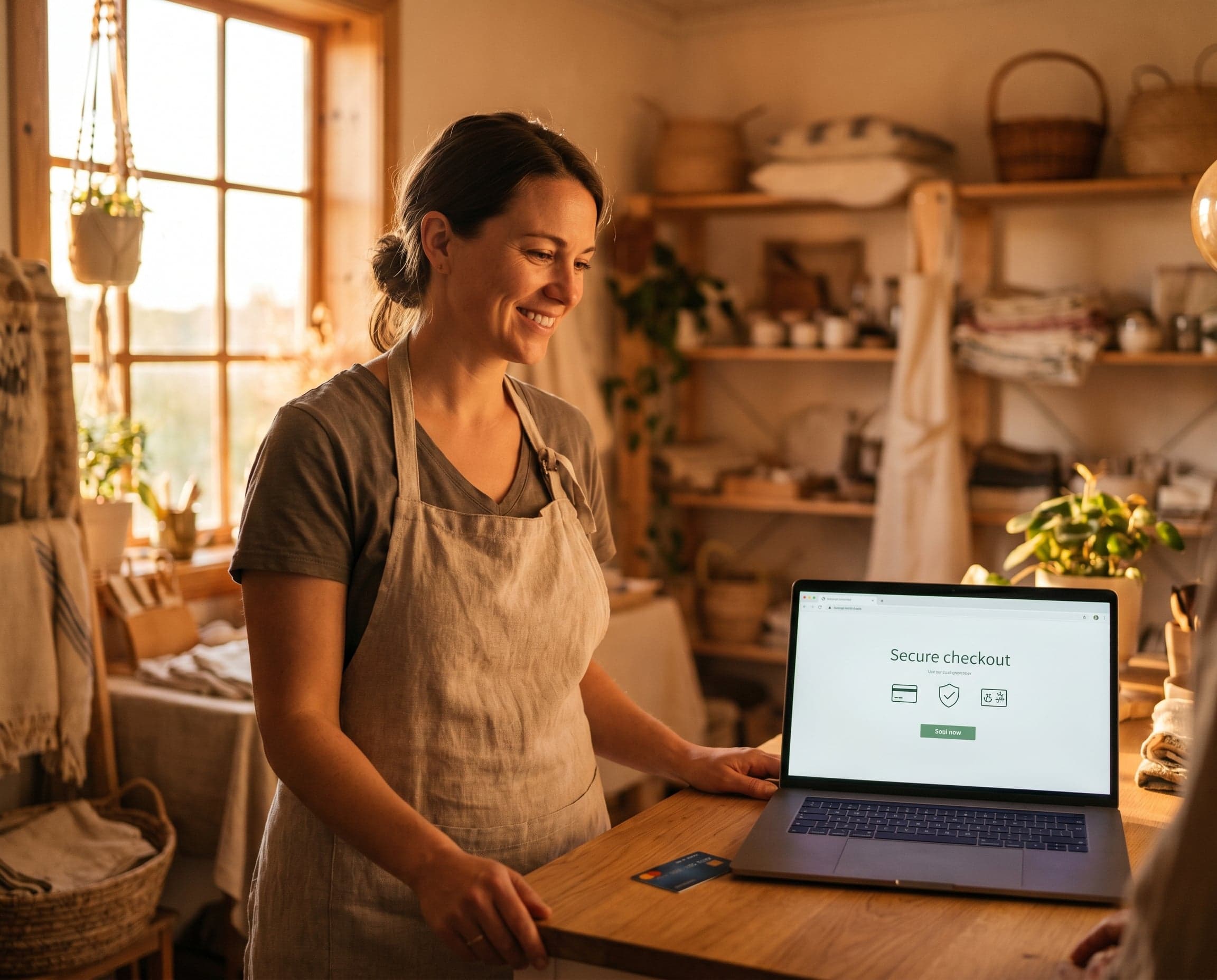 An online checkout being completed